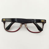 Oliver Goldsmith CAT 55□17-132 度なし メガネ ブラック レッド クリア レディース オリバー ゴールドスミス【中古】5-0813G∞