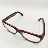 Oliver Goldsmith CAT 55□17-132 度なし メガネ ブラック レッド クリア レディース オリバー ゴールドスミス【中古】5-0813G∞