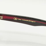 Oliver Goldsmith CAT 55□17-132 度なし メガネ ブラック レッド クリア レディース オリバー ゴールドスミス【中古】5-0813G∞
