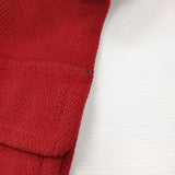 OLD ENGLAND ウール フード付き 英国製 ヘリンボーン ダッフルコート レッド レディース オールドイングランド【中古】5-1103A♪