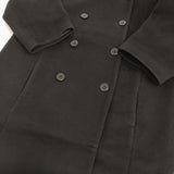 MUVEIL メルトンノーカラーコート MW73FC001 サイズ36 定価63800円 コート ブラック レディース ミュベール【中古】5-1103A♪