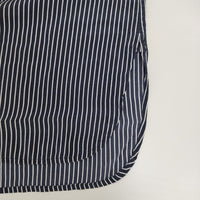 EQUIPMENT FEMME ストライプ シルク シャツワンピース ワンピース ネイビー ホワイト レディース エキプモン【中古】5-0822M△