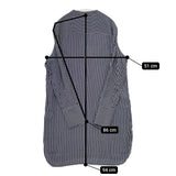 EQUIPMENT FEMME ストライプ シルク シャツワンピース ワンピース ネイビー ホワイト レディース エキプモン【中古】5-0822M△