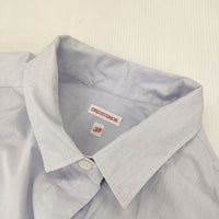 DRESSTERIOR ストライプ プルオーバー コットン ブラウス シャツ ブルー レディース ドレステリア【中古】5-0924M∞