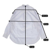 DRESSTERIOR ストライプ プルオーバー コットン ブラウス シャツ ブルー レディース ドレステリア【中古】5-0924M∞
