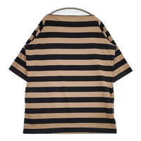 Traditional Weatherwear ワイドボーダー 七分袖 ワンピース ブラウン ブラック レディース トラディショナルウェザーウェア【中古】5-0924M∞