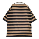 Traditional Weatherwear ワイドボーダー 七分袖 ワンピース ブラウン ブラック レディース トラディショナルウェザーウェア【中古】5-0924M∞