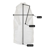 GYMPHLEX FLANDERS LINEN フランダースリネン ワンピース ホワイト レディース ジムフレックス【中古】5-0824M∞