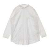 STAMP AND DIARY バックプリーツ ブラウス シャツ ホワイト レディース スタンプ アンド ダイアリー【中古】5-0824M∞