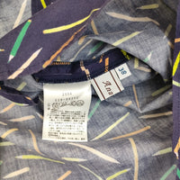 anatelier ノースリーブ サイズ38 バックリボン フレンチスリーブ ブラウス シャツ パープル レディース アナトリエ【中古】5-0704S♪