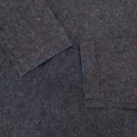 YAECA CREW NECK BLOUSE 151053 コットンリネン インディゴ デニム ブラウス シャツ ブルー レディース ヤエカ【中古】5-1001M∞
