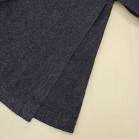 YAECA CREW NECK BLOUSE 151053 コットンリネン インディゴ デニム ブラウス シャツ ブルー レディース ヤエカ【中古】5-1001M∞