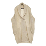 mizuiro-ind ショールカラー ニット ロング カーディガン ベージュ レディース ミズイロインド【中古】5-1026T♪