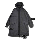 ARTS&SCIENCE mods coat 092-U112-500 ナイロン モッズコート チャコールグレー レディース アーツ&サイエンス【中古】5-1124M∞