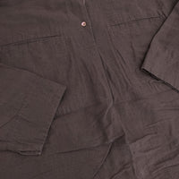ARTS&SCIENCE 0231-L6224-2153 コットンシルクリネン プルオーバー ブラウス シャツ 23SS ブラウン レディース アーツ&サイエンス【中古】5-0812M△