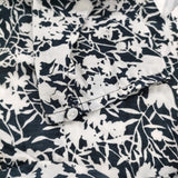 MARIHA フラワー 花柄 インド製 ドレス ワンピース ネイビー ホワイト レディース マリハ【中古】5-0710M♪