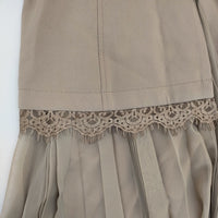 FRAY I.D FWNO0185068 レース チュール タートルネック ドッキングワンピース シルクカシミヤ混 ワンピース ベージュ レディース フレイアイディー【中古】5-0904T△