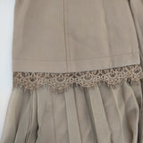 FRAY I.D FWNO0185068 レース チュール タートルネック ドッキングワンピース シルクカシミヤ混 ワンピース ベージュ レディース フレイアイディー【中古】5-0904T△