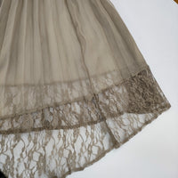 FRAY I.D FWNO0185068 レース チュール タートルネック ドッキングワンピース シルクカシミヤ混 ワンピース ベージュ レディース フレイアイディー【中古】5-0904T△
