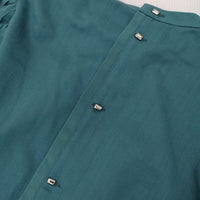 UNITED TOKYO 袖プリーツウィンザーブラウス ブラウス シャツ エメラルドグリーン レディース ユナイテッドトウキョウ【中古】5-0924M∞