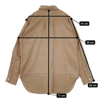 IENA コットン 長袖シャツ ベージュ レディース イエナ【中古】5-1009T∞