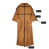 VERMEIL par iena ベルト付き ドレス ワンピース ブラウン レディース ヴェルメイユパーイエナ【中古】5-0824M∞