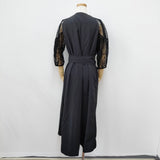 stair カシュクール 袖レース サイズ2 ワンピース ブラック レディース ステア【中古】5-0922G◎