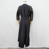 stair カシュクール 袖レース サイズ2 ワンピース ブラック レディース ステア【中古】5-0922G◎
