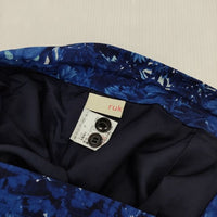 rukkilill サファリプリント パンツ ブルー ブラック レディース ルッキリル【中古】5-0924G∞