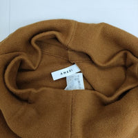 AMERI SHORT LEG KNIT PANTS ベルト付き ニット サルエルパンツ ブラウン レディース アメリ【中古】5-1009T∞