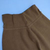 AMERI SHORT LEG KNIT PANTS ベルト付き ニット サルエルパンツ ブラウン レディース アメリ【中古】5-1009T∞
