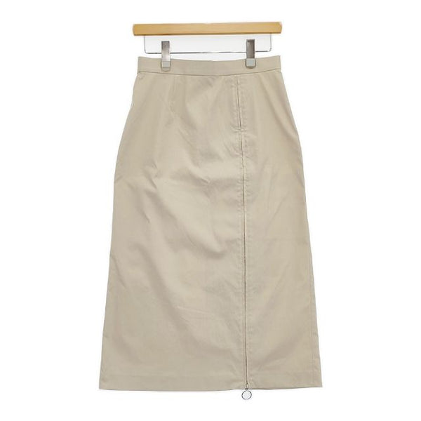 LE CIEL BLEU Pleated Insert Skirt ロングスカート ベージュ レディース ルシェルブルー【中古】5-0924M∞