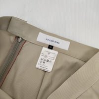 LE CIEL BLEU Pleated Insert Skirt ロングスカート ベージュ レディース ルシェルブルー【中古】5-0924M∞
