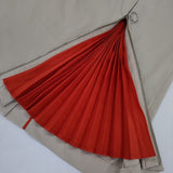 LE CIEL BLEU Pleated Insert Skirt ロングスカート ベージュ レディース ルシェルブルー【中古】5-0924M∞
