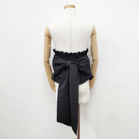 SOCIAL WEAR ソーシャルウェア コルセット Mサイズ シャーリング リボン その他ファッション雑貨 ブラック レディース【中古】5-0922G◎
