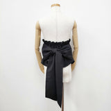 SOCIAL WEAR ソーシャルウェア コルセット Mサイズ シャーリング リボン その他ファッション雑貨 ブラック レディース【中古】5-0922G◎