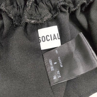 SOCIAL WEAR ソーシャルウェア コルセット Mサイズ シャーリング リボン その他ファッション雑貨 ブラック レディース【中古】5-0922G◎