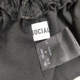 SOCIAL WEAR ソーシャルウェア コルセット Mサイズ シャーリング リボン その他ファッション雑貨 ブラック レディース【中古】5-0922G◎