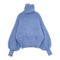 adam et Rope AER ハイネック セーター ニット ライトブルー レディース アダムエロペ【中古】5-1009T∞