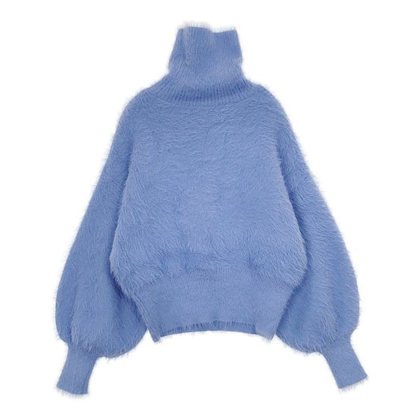 adam et Rope AER ハイネック セーター ニット ライトブルー レディース アダムエロペ【中古】5-1009T∞