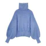 adam et Rope AER ハイネック セーター ニット ライトブルー レディース アダムエロペ【中古】5-1009T∞