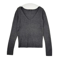 VERMEIL par iena 肩パッド Vネック ニットソー セーター ニット チャコールグレー レディース ヴェルメイユパーイエナ【中古】5-1009T∞