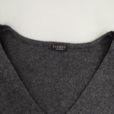 VERMEIL par iena 肩パッド Vネック ニットソー セーター ニット チャコールグレー レディース ヴェルメイユパーイエナ【中古】5-1009T∞