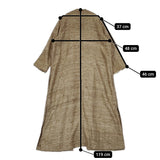 VERMEIL par iena 18020938104010 シルク ノーカラー サイズ36 日本製 コート ベージュ レディース ヴェルメイユパーイエナ【中古】5-0904T△