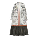 AMERI UNDRESSED CRUISE SCARF DRESS 02920520210 ワンピース ホワイト グレー レディース アメリ【中古】5-1124M∞