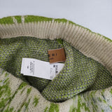 AMERI UND RUST ART KNIT SKIRT ニット ロングスカート グリーン ベージュ レディース アメリ【中古】5-1009T∞