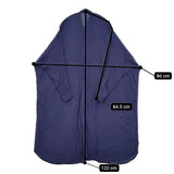 antiqua YA-00352 長袖 シャツワンピース ワイド レーヨン ワンピース ネイビー レディース アンティカ【中古】5-1021M△