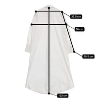 AMERI ポリエステルコットン シャツワンピ ワンピース ホワイト レディース アメリ【中古】5-1001M∞