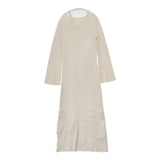 AMERI AMERICAN SLEEVE LAYERED KNIT DRESS リブニットドレス ノースリーブトップス付 ワンピース ベージュ レディース アメリ【中古】5-1225T∞
