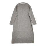 vie evam eva カシミヤ100％ V183K943 定価38000円 サイズM ボートネックニットワンピース グレー レディース ヴィー エヴァムエヴァ【中古】5-1026T♪